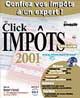 CLICKIMPOTS PLUS 2001 - PC COMPATIBLES - Cédérom - Genre : LOGICIELS / VIE PRATIQUE / DROIT - FINANCES - Editeur : HARVEST - Date de parution : 05/02/2001 - Logiciels et matériels requis : WIN 95 - 98 - NT - CONFIG.MINI. PENTIUM 166 - 32 MO RAM - ÉCRAN MILLIERS DE COULEURS - CARTE ACCÉLÉRATRICE 3D - CARTE VIDEO 256 COULEURS - Langue : Version française intégrale -- Commentaires : ClickImpôts Plus 2001est le premier logiciel consacré aux impôts des particuliers, qui permet de remplir rapidement, facilement et de manière fiable ses déclarations de revenus, et de faire des simulations pour optimiser son impôt. - C'est d'abord une aide à la saisie de vos déclarations de revenus : déclaration générale (2042), des revenus fonciers (2044), des plus-values mobilières (2074) et des plus-values immobilières (2049). - C'est aussi l'assurance de déclarations irréprochables, et d'un calcul fiable à 100% , grâce à un contrôle rigoureux de votre saisie. - C'est surtout la possibilité d'optimiser ses impôts grâce à des conseils d'expert et des simulations personnalisées permettant de mesurer immédiatement l'impact d'une option fiscale.Et enfin ClickImpôts Plus 2001 c'est en exclusivité l'impression de déclarations conformes aux normes officielles que vous pouvez envoyer directement à votre centre des impôts. Possibilité mise à jour.